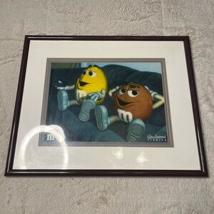 M&Ms/Mars WILL VINTON STUDIOS ANIMATION ART 814/2000 WITH COA 1996 Commercial